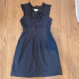 Moulinette Soeurs Behind the Clouds Dress in Navy-Lightweight Spring Dress!